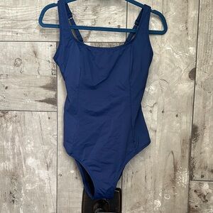 Women’s one piece bathing suit.